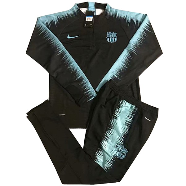 Survetement Football Barcelone 2018-19 Bleu Noir